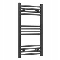2X GRZEJNIK ŁAZIENKOWY DRABINKA 400 x 800 273W 12-ŻEBEREK CZARNY SLIM 40x80