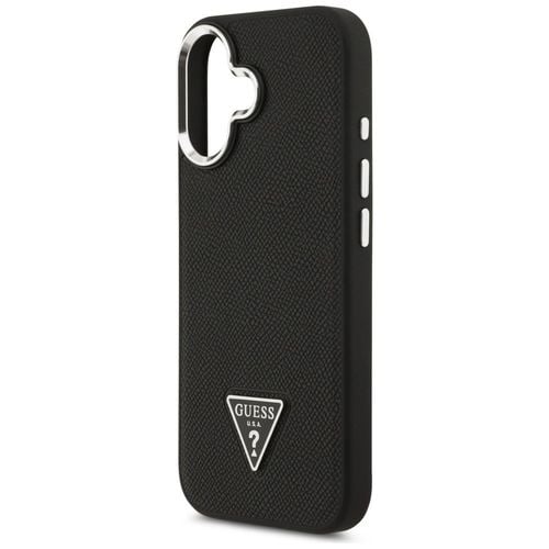 Etui Guess Grained Triangle Logo MagSafe do iPhone 17 czarny na Arena.pl