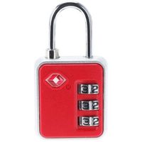 KŁÓDKA NA SZYFR DO WALIZKI TORBY CZERWONA PROWORLD