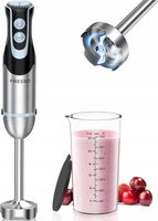 Blender ręczny 1000W z pojemnikiem z miarką 700ml pokrywka przycisk turbo