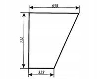 szyba drzwi dolna ver.II ciągnika URSUS 3512 3514 Koja Smolniki