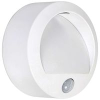 Zewnętrzna LAMPA elewacyjna AMARILLO 7980 Rabalux okrągła OPRAWA z czujnikiem ruchu LED 1,5W 3000K IP44 biały