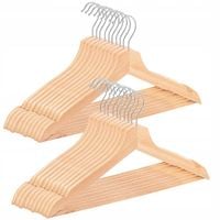 WIESZAKI DREWNIANE WIESZAK DREWNIANY UBRANIA DO SZAF 20 SZTUK KOMPLET