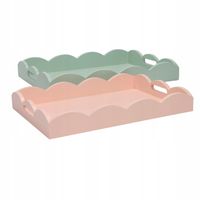 ZESTAW 2 TACEK MDF WIELKOLOROWY 35 X 25 X 4,7 CM 40 X 30 X 5,5 CM