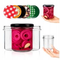 10x SŁOIKI NA PRZETWORY 350 ml MIĘSIWO PASZTET MIÓD DŻEMY SOSY +