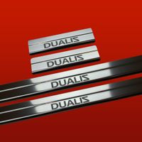 Listwa progowa NISSAN QASHQAI MK1 DUALIS Stal nierdzewna 304 połysk 4szt