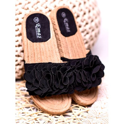 Czarne Klapki Espadryle r.37 na Arena.pl