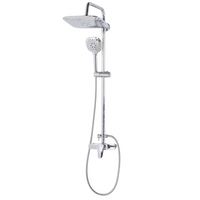 Kolumna prysznicowa z deszczownicą srebrna HOWICK