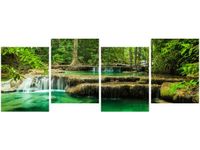 45CM 120 OBRAZ 4 ELEM WODOSPAD EREWAŃ ŚCIENNY