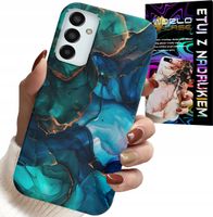 ETUI DO SAMSUNG GALAXY M23 - NIEBIESKO ZIELONY MARMUREK PLECKI WZORY