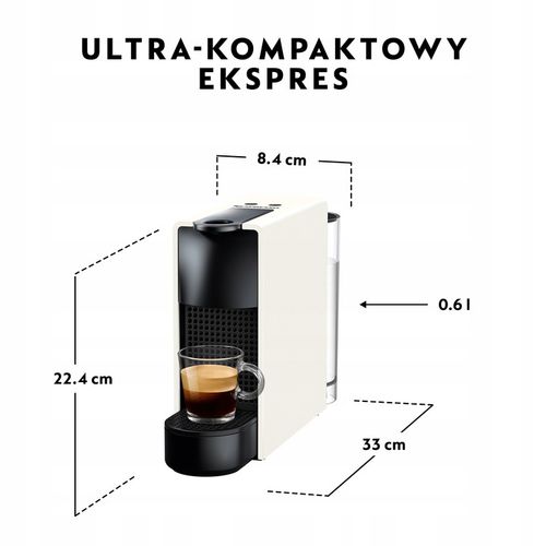 Ekspres Krups NESPRESSO XN110110 ESSENZA MINI biały na Arena.pl