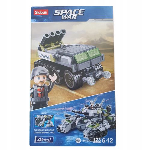 Klocki - Pojazd wojskowy 123 elementy Sluban B0793D na Arena.pl