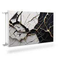 Magnetyczna MATA Na Kaloryfer Popękany MARMUR Abstrakcja 100cm x 60cm