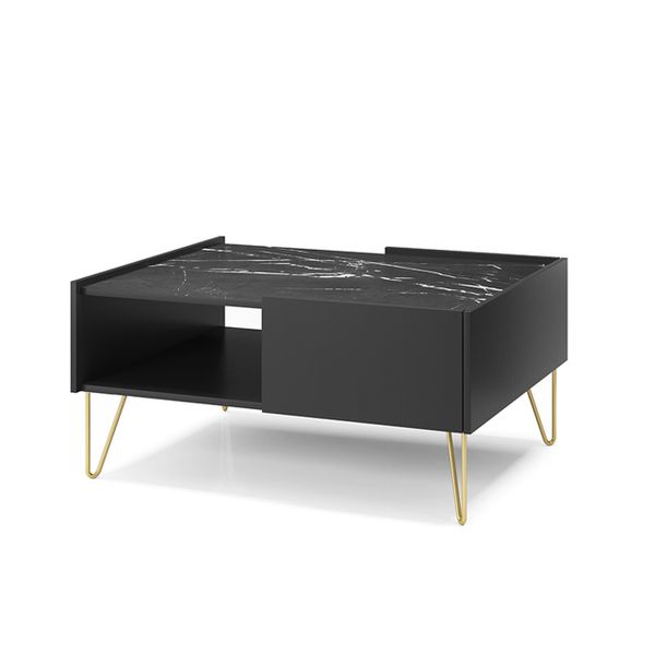 Stolik kawowy Harmony L97 do salonu w kolorze czarnym zdjęcie 1