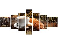 70CM 160CM ZEGAR 7 ELEME PORANNA KAWA DRUK OBRAZ