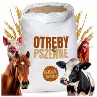 OTRĘBY PSZENNE PASZOWE KARMA PASZA DLA DROBIU KUR NIOSEK BYDŁA ŚWIŃ KONI