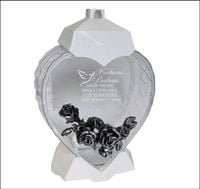 EKSKLUZYWNY ZNICZ SERCE biały personalizowany GRAWER DLA BABCI