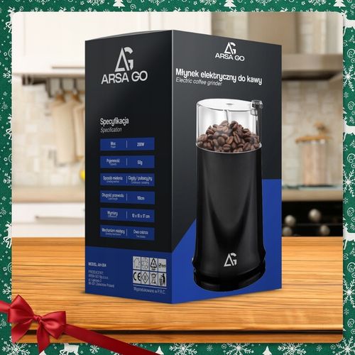 MŁYNEK DO MIELENIA KAWY ORZECHÓW PRZYPRAW GRINDER ELEKTRYCZNY WYDAJNY na Arena.pl