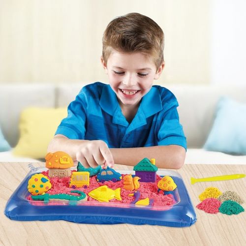 WOOPIE Piasek Kinetyczny 0,8 kg Zestaw w Koszyku z Foremkami + / na Arena.pl