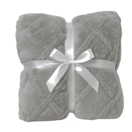 MIĘKKI GRUBY KOC NARZUTA NA ŁÓŻKO KOŁDRA CIEPŁA PUSZYSTA BARANEK 160X220 CM na Arena.pl