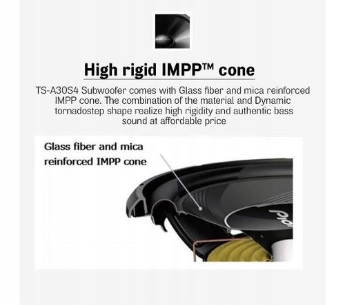 SUBWOOFER PIONEER TS-A30S4 MOC 1400W GŁOŚNIK 30cm na Arena.pl