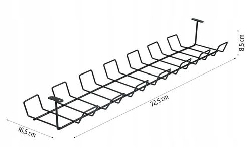 ORGANIZER KABLI POD BLAT KOSZYK PÓŁKA NA KABLE na Arena.pl