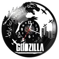 Zegar ścienny z płyty winylowej Godzilla 910.14