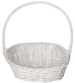 KOSZ WIKLINOWY BIAŁY DUŻY GRUBA WIKLINA XXL