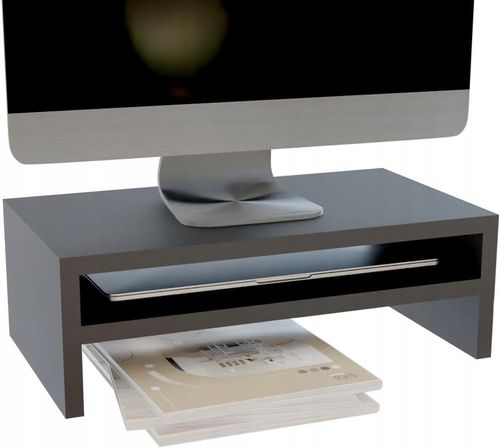PODSTAWKA POD MONITOR Z PÓŁKĄ NA BIURKO NADSTAWKA PODNOSI EKRAN O 14 CM na Arena.pl