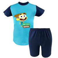 Krótka Piżama dziecięca Greenowie