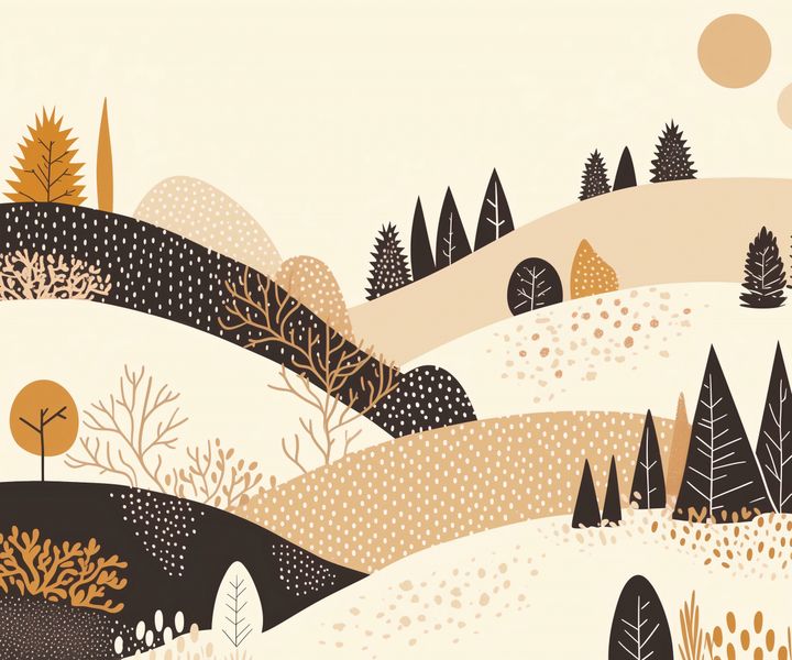 Plakat 60x50cm Jesień w Wzgórzach zdjęcie 1