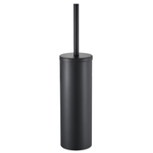 Szczotka do WC Toalety Wolnostojąca Stal Nierdzewna Czarna 9x40 cm Matowa