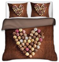 Pościel Czekoladkowe Serce 160X200 Magic 4363A