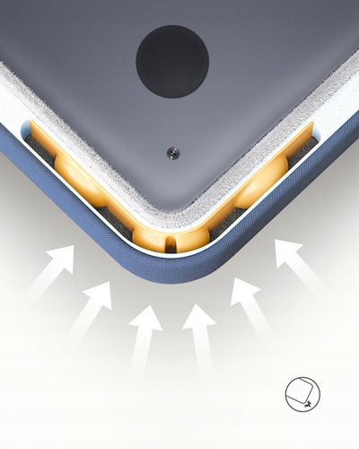 Wodoodporna torba na laptopa 14" InnoStyle Eco-Friendly, niebieska na Arena.pl