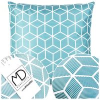 PODUSZKA DEKORACYJNA OGRODOWA WODOODPORNA FILTR UV GEOMETRYCZNY WZÓR 45X45