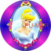 Opłatek na tort KOPCIUSZEK Księżniczka Tekst Gratis