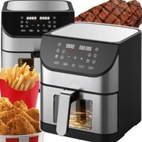 FRYTKOWNICA BEZTŁUSZCZOWA XXL AIR FRYER 8L 1800W WIZJER 12 PROGRAMÓW