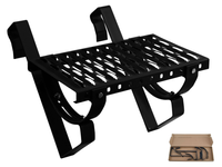 Kompletna ława kominiarska 80cm TECTO z dwoma wspornikami typu LN1 czarny