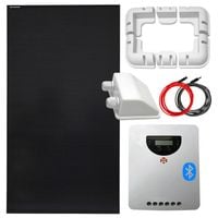 ZESTAW FOTOWOLTAICZNY 130W SOLARNY MPPT Z UCHWYTAMI MONTAŻOWYMI