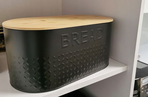 ZESTAW 5w1 CHLEBAK POJEMNIK NA KAWA CUKIER HERBATA DESKA KROJENIA CHZ03 na Arena.pl