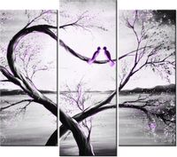 90 80CM OBRAZ T3 ELEM W FIOLETOWYM ŚWIETLE KSIĘŻYCA DRUK ŚCIENNY