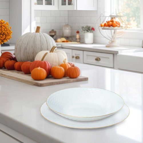 komplet obiadowy opal dla 6 osób 18 elem. kinghoff kh-1876 na Arena.pl