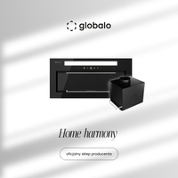 Okap kuchenny GLOBALO Silentio 60.2 Black + Turbina TW 3.1
