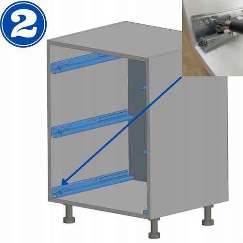 Szablon do montażu szuflad BLUM Tand GTV Modernbox na Arena.pl