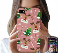 ETUI DO HUAWEI Y5 2018 - ŚWIĄTECZNE RENIFERY CHOINKI LASKA WZORY