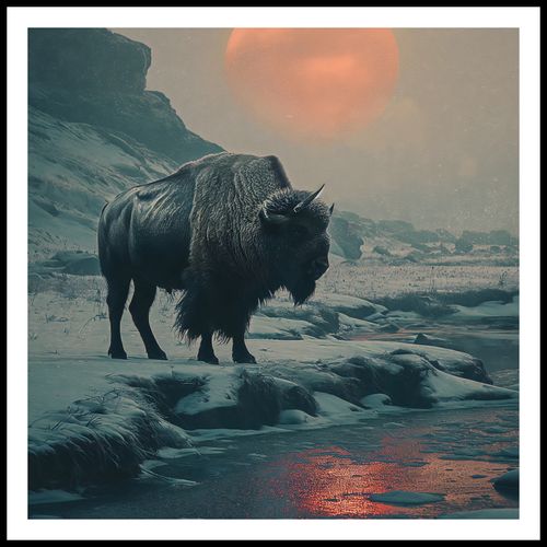 Plakat 70x70cm Żubrowy Monolit na Arena.pl