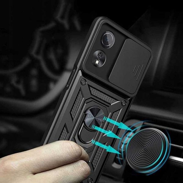 Spacecase Camring Oppo A58 4G Black zdjęcie 5