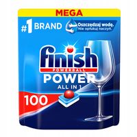 KAPSUŁKI DO ZMYWARKI FINISH 100SZT POWER ALL IN ONE FRESH TABLETKI
