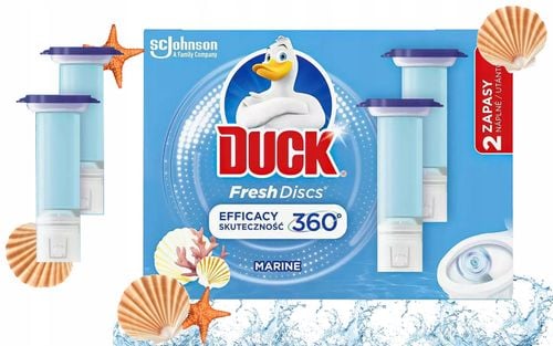 Duck Fresh Discs Marine - Żelowy Krążek Do Toalety 72ml (2 x 36ml) na Arena.pl