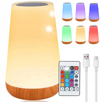 LAMPKA STOŁOWA LED RGB 13 KOLORÓW PILOT REGULACJA JASNOŚCI TIMER